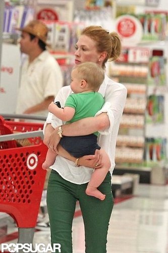 January Jones Takes Her Little Man to Target as Her Mystery Guy Gets ID'd January Jones Takes Her Little Man to Target as Her Mystery Guy Gets ID'd