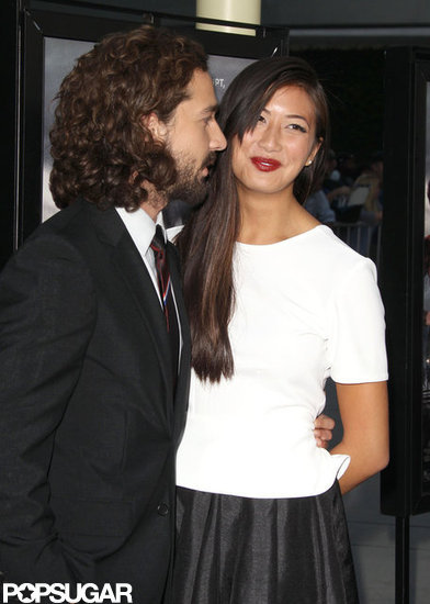 Shia LaBeouf kept girlfriend Karolyn Pho close on the red carpet.
Shia LaBeouf kept girlfriend Karolyn Pho close on the red carpet.