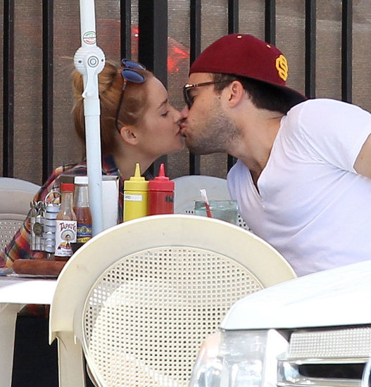 Lauren Conrad and boyfriend William Tell enjoyed a kiss at Nick's Coffee Shop in LA in June.
Lauren Conrad and boyfriend William Tell enjoyed a kiss at Nick's Coffee Shop in LA in June.