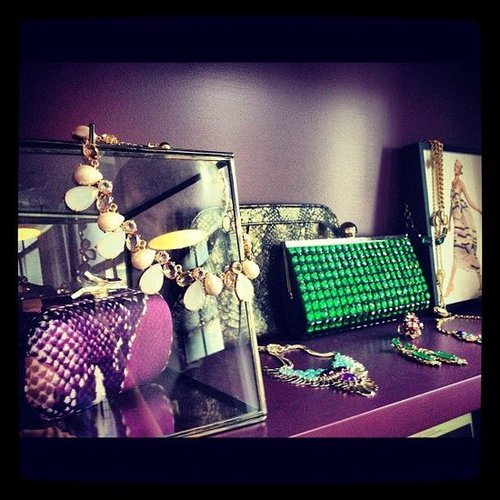 Lust-worthy accessories at the Rent the Runway showroom.
Lust-worthy accessories at the Rent the Runway showroom.