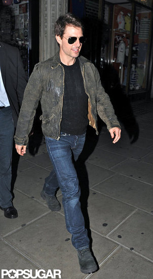 Tom Cruise left London's Chinawhite.
Tom Cruise left London's Chinawhite.