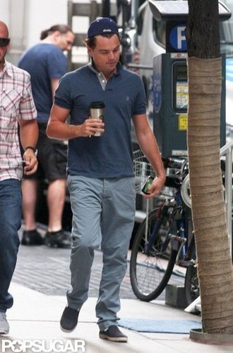 Leonardo DiCaprio headed to work on The Wolf of Wall Street.
Leonardo DiCaprio headed to work on The Wolf of Wall Street.