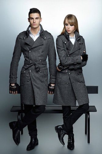 His and hers double-breasted coats via Karl Lagerfeld Fall 2012.
His and hers double-breasted coats via Karl Lagerfeld Fall 2012.