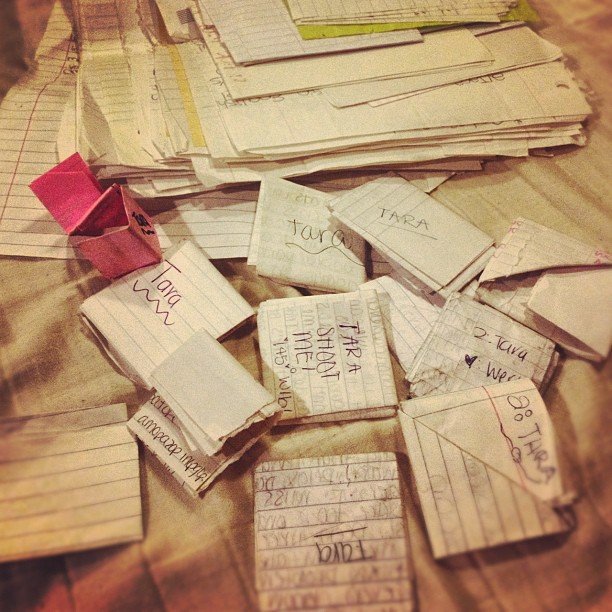 Passing Origami-Style Folded Notes Passing Origami-Style Folded Notes
