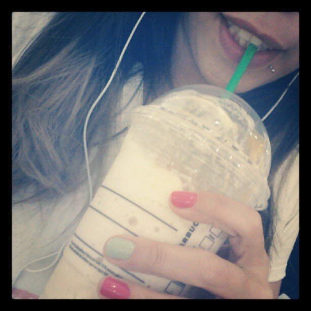 Drinking a Frappuccino While "Working Out" Drinking a Frappuccino While "Working Out"