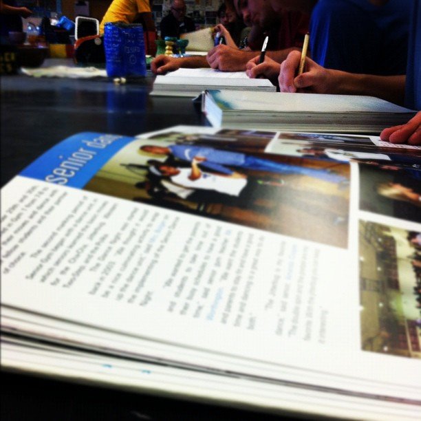 Signing Yearbooks Signing Yearbooks
