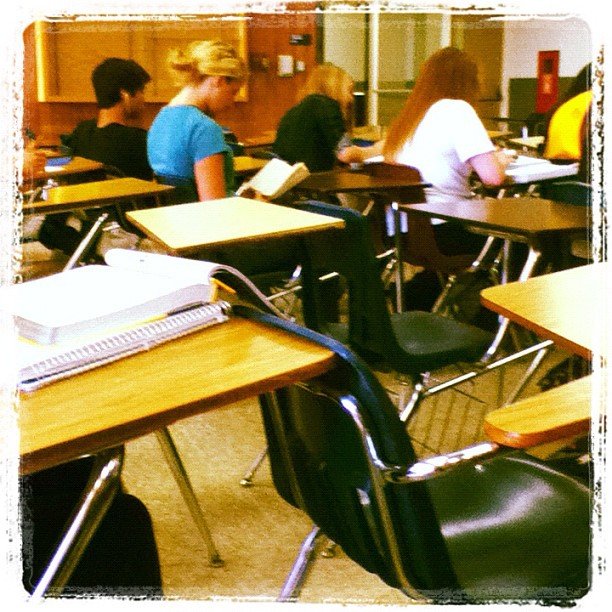 Laughing With Friends During "Silent" Study Hall Laughing With Friends During "Silent" Study Hall
