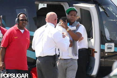 Jay-Z carried Blue Carter.
Jay-Z carried Blue Carter.