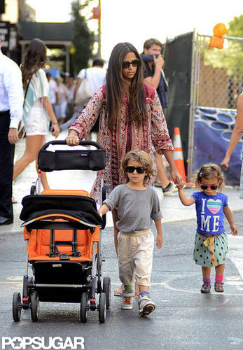 Camila Alves and Kids Keep Close to Matthew McConaughey in Manhattan Camila Alves and Kids Keep Close to Matthew McConaughey in Manhattan