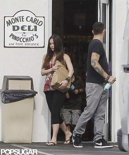 Megan Fox picked up some food at a deli with husband Brian Austin Green.
Megan Fox picked up some food at a deli with husband Brian Austin Green.