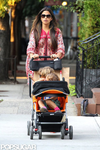Camila Alves pushed Levi and Vida for a stroll in NYC.
Camila Alves pushed Levi and Vida for a stroll in NYC.