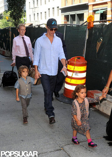 Camila Alves and Kids Keep Close to Matthew McConaughey in Manhattan Camila Alves and Kids Keep Close to Matthew McConaughey in Manhattan