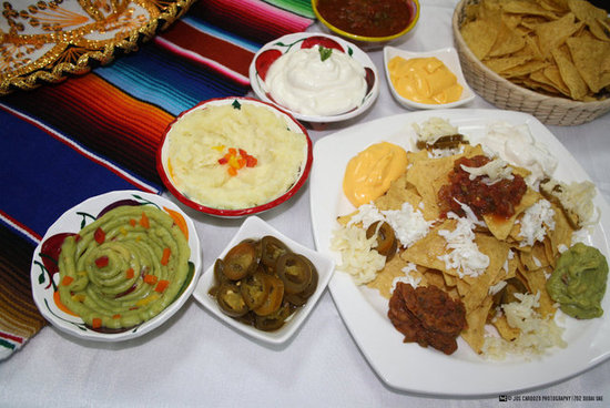 Nachos Platter with Dips