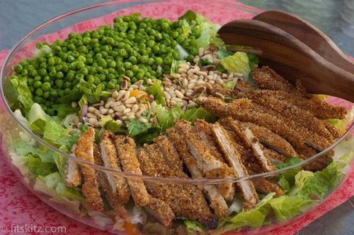Crunchy Chick'n & Peas with Lime Citrus Vinaigrette