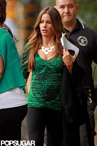 Sofia Vergara paired her outfit with a necklace.
Sofia Vergara paired her outfit with a necklace.