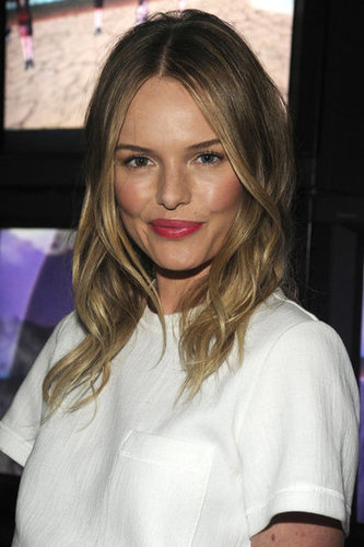 Kate Bosworth wore pink lipstick.
Kate Bosworth wore pink lipstick.