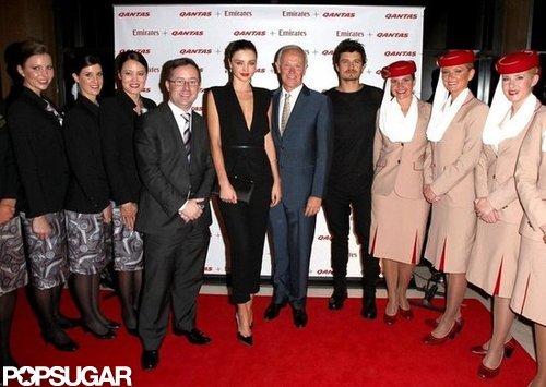 Miranda Kerr and Orlando Bloom took to the red carpet at the Quantas-Emirates launch party.
Miranda Kerr and Orlando Bloom took to the red carpet at the Quantas-Emirates launch party.