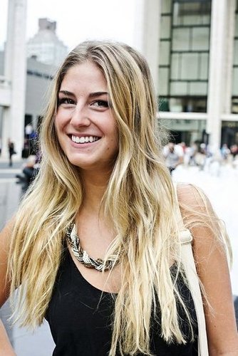 Long, textured waves and a clean makeup palette made this girl look like she just stepped off the beach.
Photo by Caroline Voagen Nelson
Long, textured waves and a clean makeup palette made this girl look like she just stepped off the beach.
Photo by Caroline Voagen Nelson