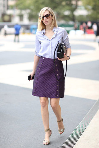 A borrowed-from-the-boys button-down meets a ladylike skirt.
Source: Greg Kessler
A borrowed-from-the-boys button-down meets a ladylike skirt.
Source: Greg Kessler