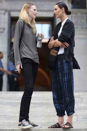 Fashion talk must be the topic of conversation between these two stylers.
Source: Greg Kessler
Fashion talk must be the topic of conversation between these two stylers.
Source: Greg Kessler