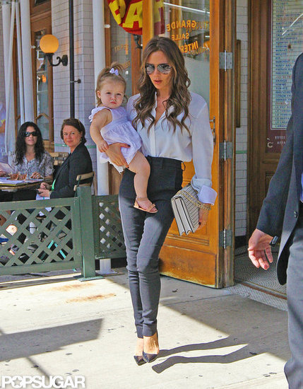 Victoria Beckham and Harper Beckham went to Pastis. Victoria Beckham and Harper Beckham went to Pastis.