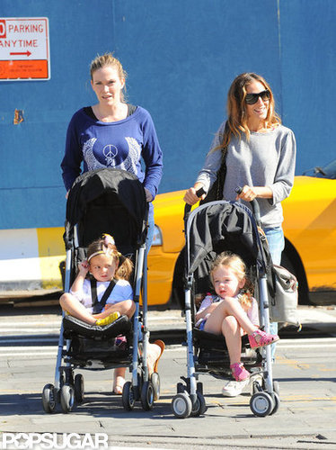 Sarah Jessica Parker strolled her twins, Loretta and Tabitha, around the West Village.
Sarah Jessica Parker strolled her twins, Loretta and Tabitha, around the West Village.
