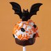 Bat-Topped Cupcake Pops