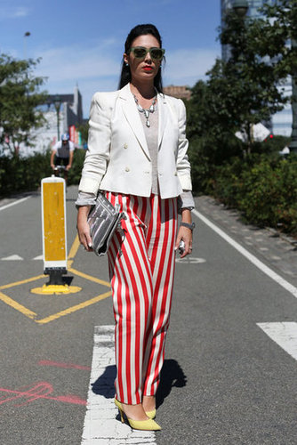 We've long loved striped tees — now we have to get our hands on a pair of striped pants.
We've long loved striped tees — now we have to get our hands on a pair of striped pants.
