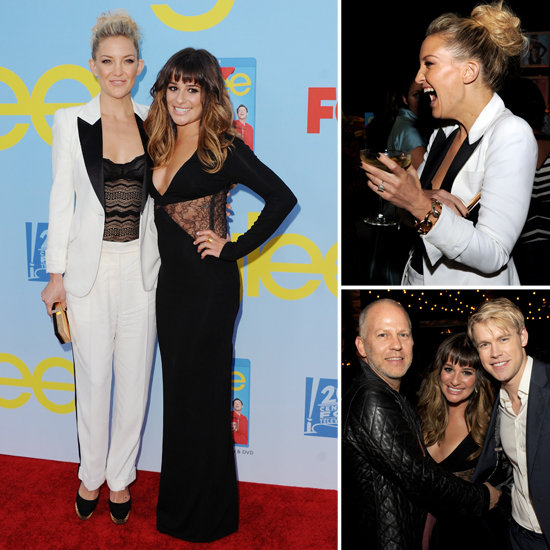 Kate Hudson Joins the Glee Cast to Toast a New Season! Kate Hudson Joins the Glee Cast to Toast a New Season!