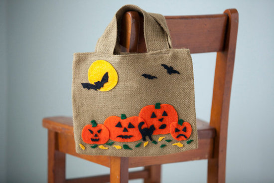 Happy Halloween Burlap Bag ($18)