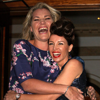 Pictures Of Dannii Minogue In London In Dark Blue Dress