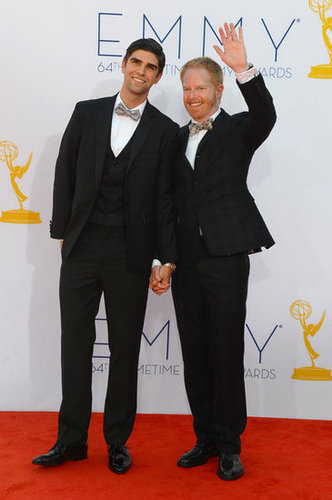 Justin Mikita and Jesse Tyler Ferguson were hand in hand on the red carpet.
Justin Mikita and Jesse Tyler Ferguson were hand in hand on the red carpet.