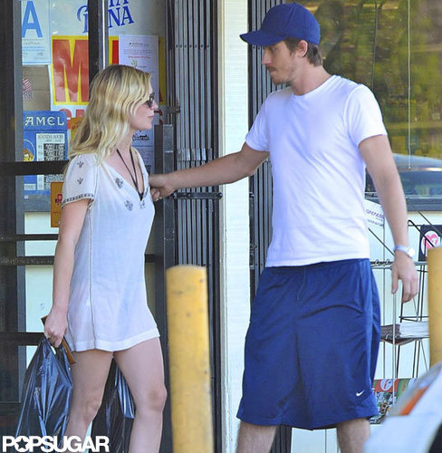 Garrett Hedlund held the door during an outing with girlfriend Kirsten Dunst.
Garrett Hedlund held the door during an outing with girlfriend Kirsten Dunst.