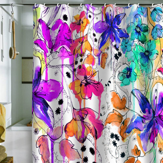 DENY Designs Holly Sharpe 'Lost In Botanica 1' Shower Curtain
