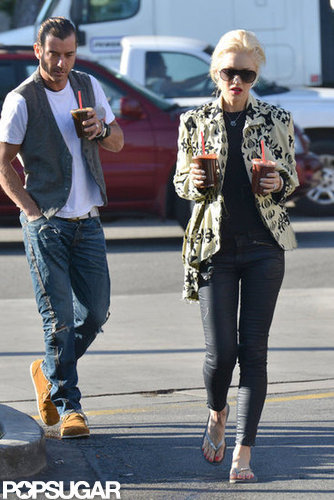 Gwen Stefani led the way as she stepped out with Gavin Rossdale.
Gwen Stefani led the way as she stepped out with Gavin Rossdale.