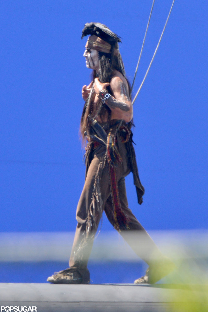 Johnny Depp was in LA making The Lone Ranger.
Johnny Depp was in LA making The Lone Ranger.