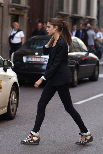 We love the way her cool-girl kicks played off a sophisticated blazer.
Source: Greg Kessler
We love the way her cool-girl kicks played off a sophisticated blazer.
Source: Greg Kessler