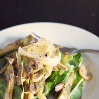 Warm Artichoke and Mushroom Salad