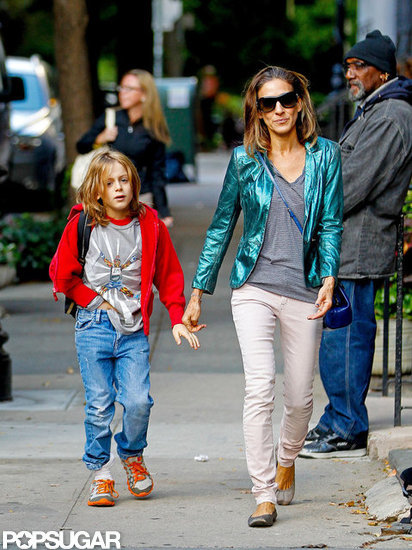 Sarah Jessica Parker and James Wilkie Broderick hit the pavement in Manhattan.
Sarah Jessica Parker and James Wilkie Broderick hit the pavement in Manhattan.