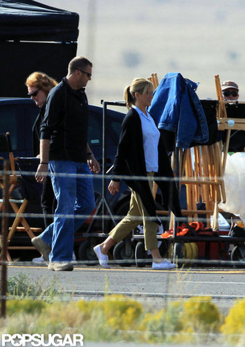 Jennifer Aniston strolled onto the set of We're the Millers in New Mexico.
Jennifer Aniston strolled onto the set of We're the Millers in New Mexico.