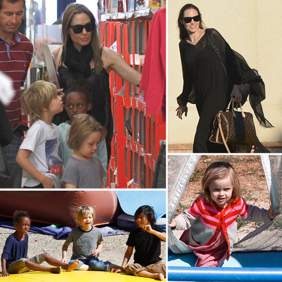 Angelina Jolie took Zahara, Pax, Shiloh, Knox, and Vivienne to a park in the South of France on September 22, 2012.