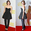Emma Watson Wearing a Dress Over Pants