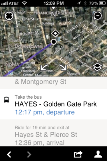 Driving, Public Transit, and Walking Directions