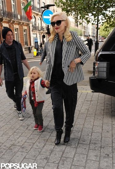 Gwen Stefani and Zuma Rossdale walked through London together.
Gwen Stefani and Zuma Rossdale walked through London together.