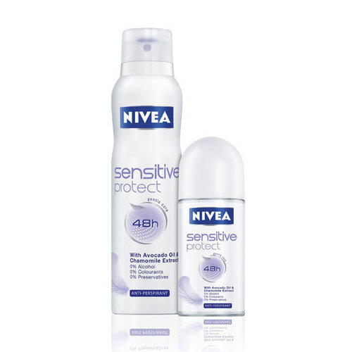 Get Rid of Irritated Underarms With NIVEA Sensitive Protect Roll On and Aerosol Deodorant