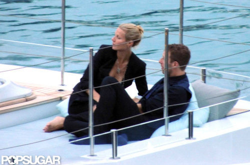 Gwyneth Kisses Chris During Her Birthday Trip With Apple and Moses Gwyneth Kisses Chris During Her Birthday Trip With Apple and Moses