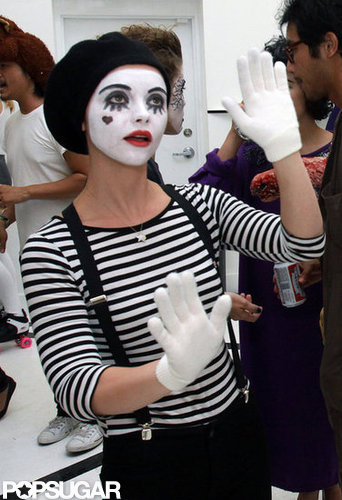 Christina Ricci mimed her way through the holiday in Miami in 2009.
Christina Ricci mimed her way through the holiday in Miami in 2009.