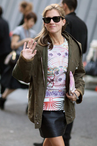 An anorak added instant Fall appeal to this printed tee.
An anorak added instant Fall appeal to this printed tee.