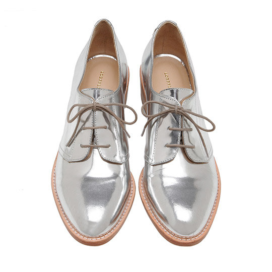 Loeffler Randall's Joanna Welted Oxfords ($350) play right to the season's biggest trend with a metallic finish. We'd wear these with our favorite leather-effect skinnies.
Loeffler Randall's Joanna Welted Oxfords ($350) play right to the season's biggest trend with a metallic finish. We'd wear these with our favorite leather-effect skinnies.