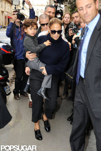 Jennifer Lopez Continues Her Busy PFW Day With Valentino and Casper Jennifer Lopez Continues Her Busy PFW Day With Valentino and Casper